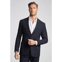 Ted Baker Slim Fit Navy Blue Basketweave Men's Suit Jacket