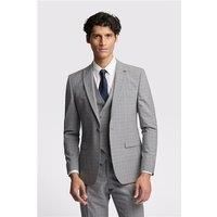 Ted Baker Slim Fit Bredon Grey Blue Check Men's Suit Jacket by Suit Direct