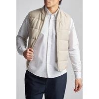 Limehaus Zip Through Gilet. Beige by Suit Direct