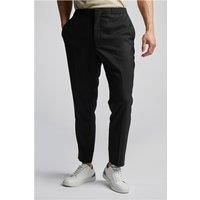 Limehaus Slim Fit Black Drawstring Men's Trousers by Suit Direct