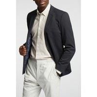 Limehaus Black Knit Mens Slim Fit Casual Formal Blazer by Suit Direct