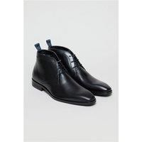 Antique Rogue Charlie Black Chukka Leather Boot by Suit Direct