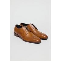 Antique Rogue Luca Tan Leather Brogues by Suit Direct