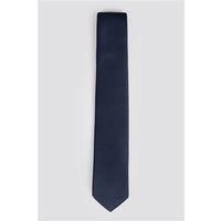 Limehaus Regular Plain Tie Navy Blue by Suit Direct