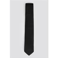 Limehaus Regular Plain Tie Black by Suit Direct