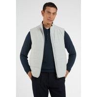 Melka Grey Zip Through Gilet by Suit Direct