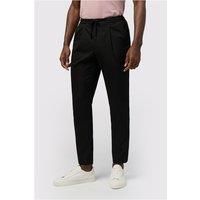 Melka Black Drawstring Men's Trousers by Suit Direct