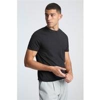 Melka Crew Neck Regular Fit T-Shirt - Black, Egyptian Cotton