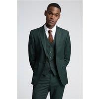 Farah Slim Fit Austin Green Flannel Men's Suit Jacket