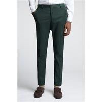 Farah Slim Fit Austin Green Flannel Men's Suit Trousers