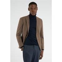 Slim Fit Toffee Flannel Jacket