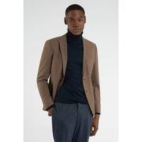 Slim Fit Toffee Flannel Jacket