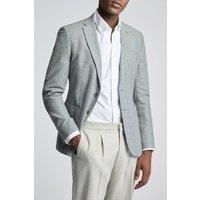 Slim Fit Grey Herringbone Blazer