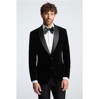 Limehaus Slim Fit Black Velvet Mens Blazer