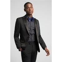 Antique Rogue Slim Fit Large Houndstooth Tuxedo Jacket by Suit Direct