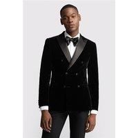 Antique Rogue Slim Fit Black Velvet Double Breasted Men's Tuxedo Suit Jacket by Suit Direct