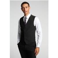Limehaus Slim Fit Black Stretch Waistcoat by Suit Direct