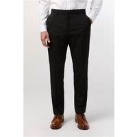 Limehaus Regular Fit Black Stretch Men's Suit Trousers by Suit Direct