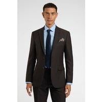 Regular Fit Brown Birdseye Jacket