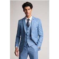 Tilson Slim Fit Blue Sharkskin Jacket