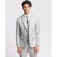 Lowry Slim Fit Light Grey Sharkskin Suit Jacket