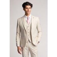 Turner Slim Fit Stone Sharkskin Suit Jacket