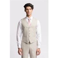Ted Baker Slim Fit Turner Stone Sharkskin Waistcoat