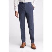 Ted Baker Slim Fit Coxon Navy Blue Cotton Linen Men's Trousers by Suit Direct