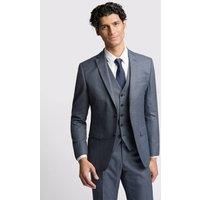 Riley Slim Fit Navy Texture Puppytooth Suit Jacket