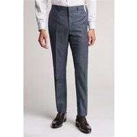 Riley Slim Fit Navy Texture Puppytooth Suit Trouser