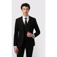 Limehaus Skinny Fit Black Stretch Men's Suit Jacket