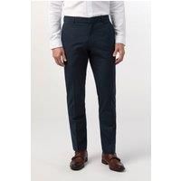 Limehaus Tailored Fit Navy Blue Stretch Men's Trousers by Suit Direct