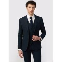 Limehaus Skinny Fit Navy Blue Stretch Men's Suit Jacket