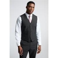 Limehaus Slim Fit Charcoal Grey Stretch Waistcoat