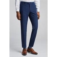 Limehaus Tailored Fit Blue Stretch Men's Trousers by Suit Direct