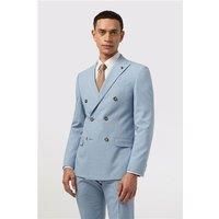 Antique Rogue Slim Fit Cloud Blue Double Breasted Men's Suit Jacket