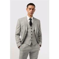 Antique Rogue Slim Fit Grey Monochrome Check Men's Suit Jacket
