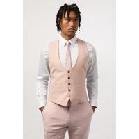 Antique Rogue Slim Fit Blake Peach Waistcoat by Suit Direct