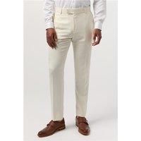 Antique Rogue Slim Fit Blake Ivory Men's Trousers, Cream