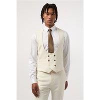 Antique Rogue Slim Fit Blake Ivory Waistcoat by Suit Direct