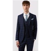 Windowpane Check Slim Fit Jacket