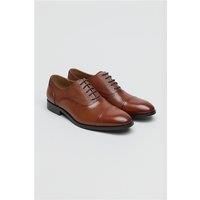 Racing Green Tan Leather Oxford McClaren Shoe