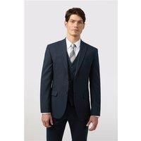 Limehaus Tailored Fit Navy Blue Stretch Men's Suit Jacket