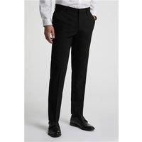 Limehaus Regular Fit Black Stretch Men's Trousers by Suit Direct