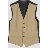 Slim Fit Camel Flannel Waistcoat