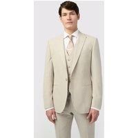 Alexandre Tailored Fit Stone Linen Beige Men's Suit Jacket
