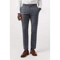 Tailored Fit Blue Seafoam Check Trouser