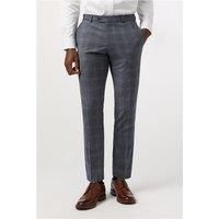 Tailored Fit Blue Seafoam Check Trouser