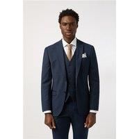 Tailored Fit Navy Texture Jacket