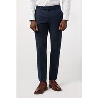 Alexandre Tailored Fit Navy Blue Texture Men's Trousers
